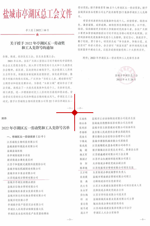 新闻=江苏创盛荣获 “亭湖区五一劳动奖状”荣誉称号01.jpg